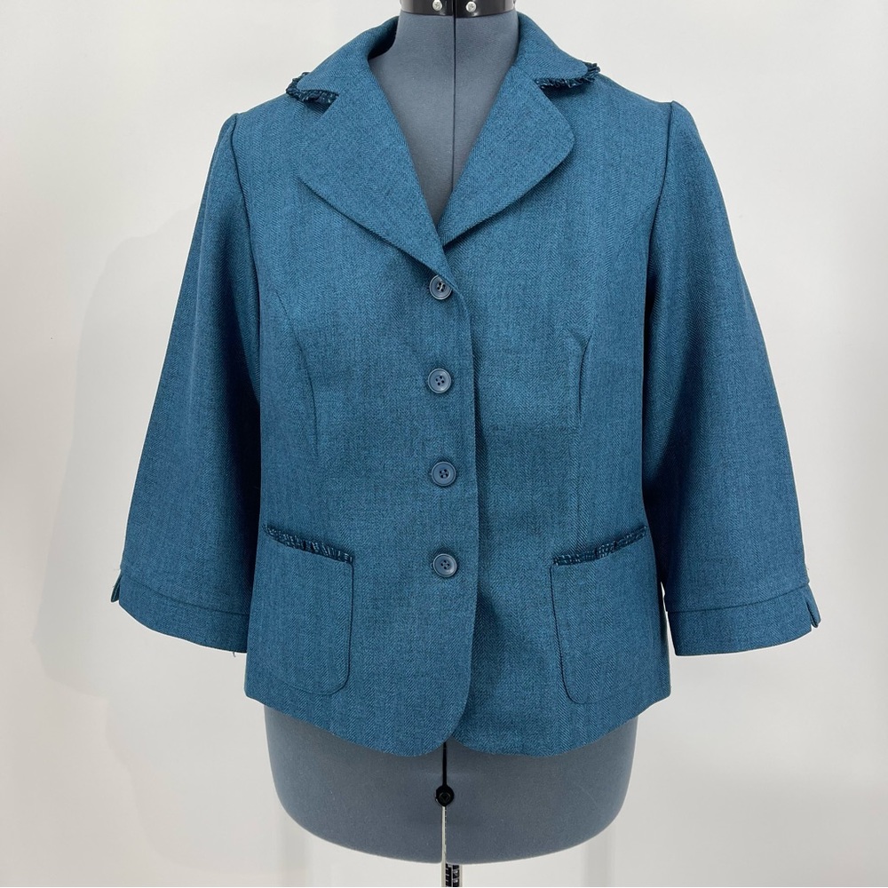 Studio 1, Women’s blazer , size , 14, blue , good condition, Preowned,